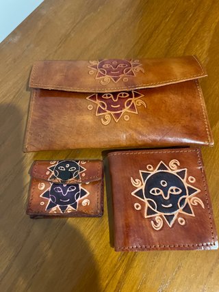 Set de 3 Monederos de piel