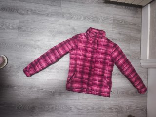 Abrigo Acolchado Rosa Estampado