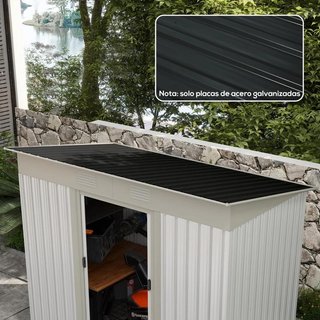 Pack 12 Paneles Tejado Acero Galvanizado 7m² Gris