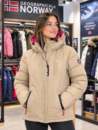 Chaqueta Geographical Norway Beige Talla M