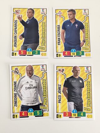 Lote Adrenalyn XL Panini 2018 2019 Plus Entrenador