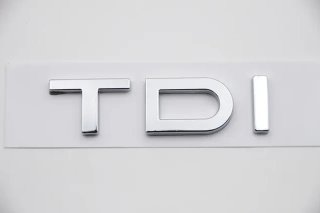 Emblema logo trasero Audi TDI cromado