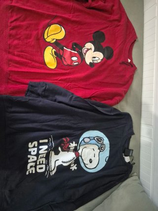Sudaderas Mickey Mouse y Snoopy