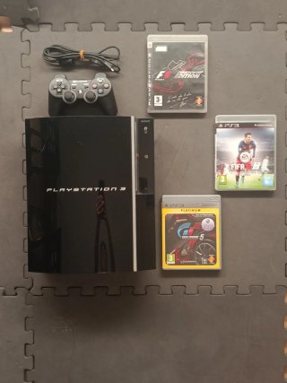 Pack PlayStation 3 FAT con Mando, Juegos y Cables