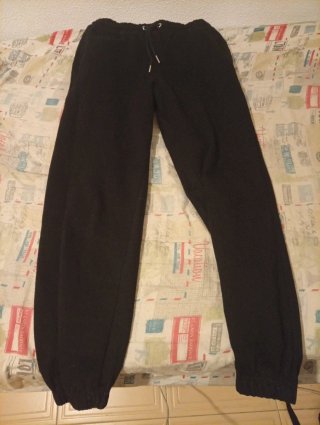Pantalón chándal ancho negro
