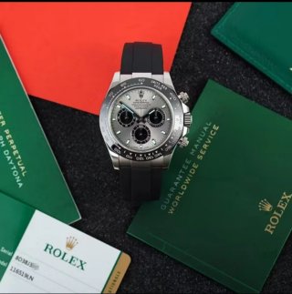 Rolex Daytona Oro blanco, esfera de acero