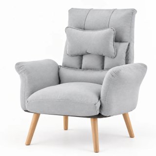 Sillón Gris con Cojín NUEVO