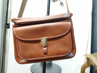 Bolso Cuero Vintage Marrón Semirrígido