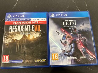 Juegos PS4: Resident Evil 7 y Star Wars Jedi