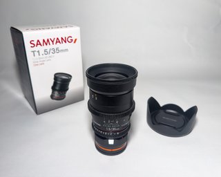 Samyang 35mm T1.5 F + Adaptador Sony E