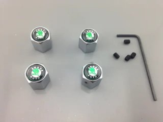 Tapones válvulas Skoda antirrobo cromado