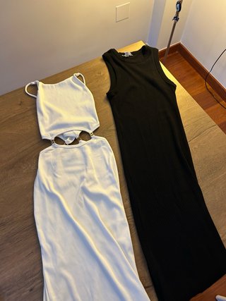 Lote Ropa Mujer: Vestido Negro y Blanco