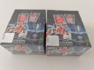 2 cajas Topps UEFA cromos 15 16 Champions League