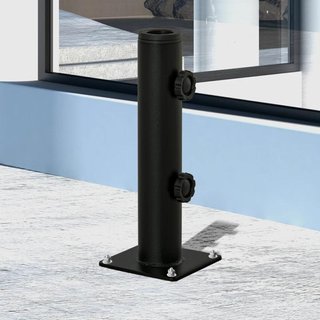 Soporte Parasol Cemento 34/38/48mm Negro Fijo