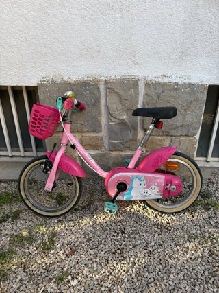 Bicicleta Infantil Rosa con Cesta