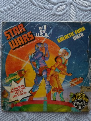 Disco Vinilo 45 RPM Star Wars Galactic Funk Meco