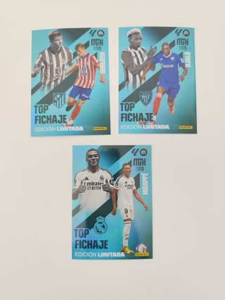 3 Cromos Panini Megacracks 24 25 Edición Limitada