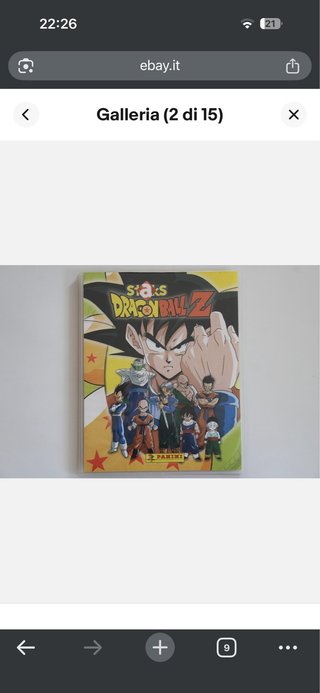Album quasi pieno Dragon Ball Z Staks Panini