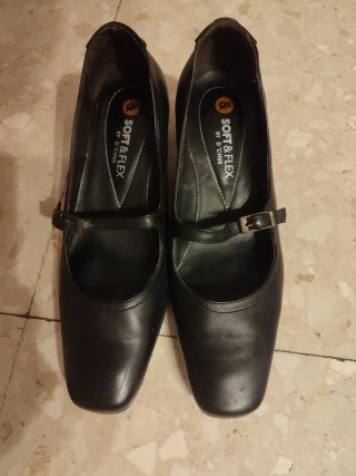 Zapatos Negros con tacón talla 37 comodos