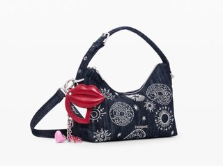 Bolso Desigual vaquero bordado totalmente nuevo