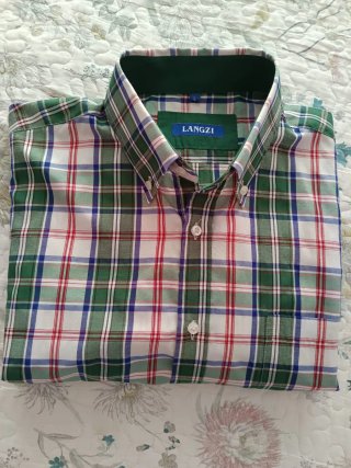 Camisa de cuadros LANGZI talla L