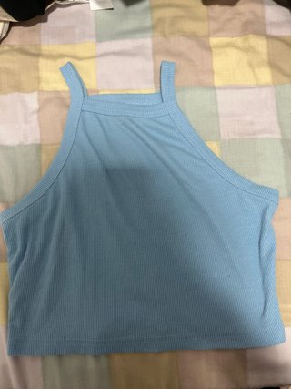 Top de tirantes azul