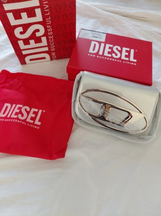 Borsa a spalla Diesel 1DR argentata