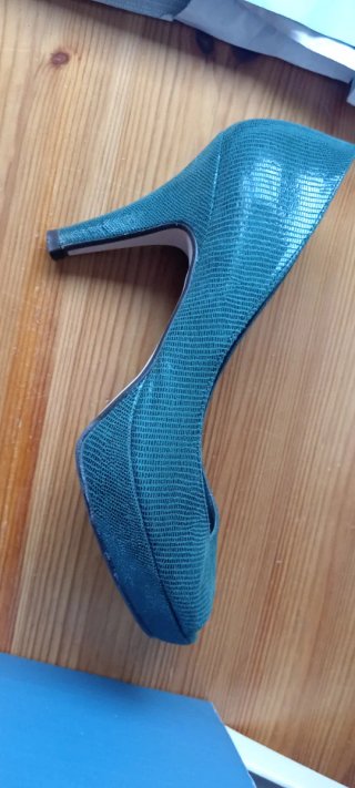 Zapatos Peep Toes Verdes
