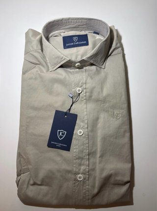 Camisa Javier Cañizares Beige Talla S-M