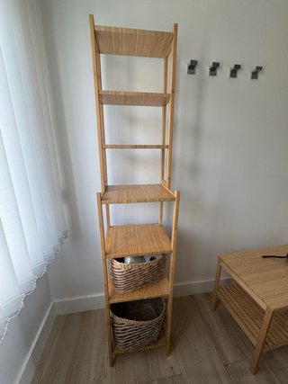 Estantería de Bambú con Cestas