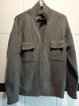 Cárdigan de Lana Pull & Bear Gris
