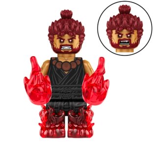 Mini Figura Lego Street Fighter Akuma compatible
