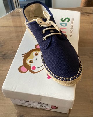 Zapatillas Pisamonas Esparto Azul Marino