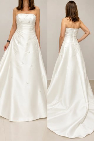 Vestido de novia palabra de honor