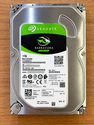 Disco Duro Seagate BarraCuda 1TB 3.5”