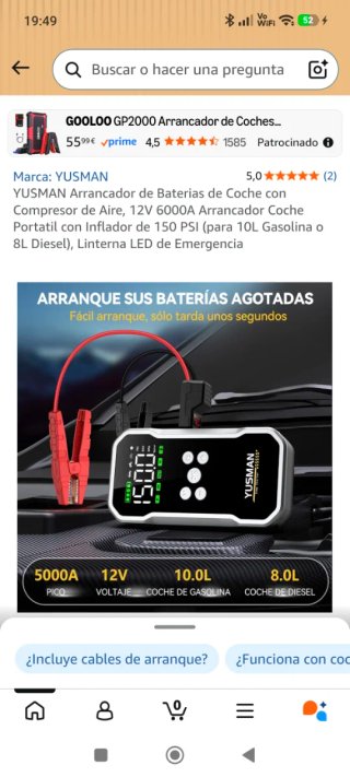 Arrancador de Batería YUSMAN