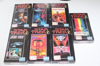 Lotto Cassette 7 VHS Video Star Trek Serie Classic