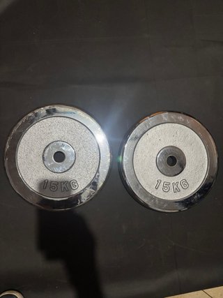 2 discos de pesa 15kg