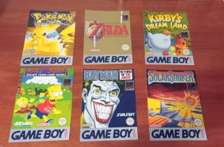 Elige a 1.90 € Caratulas Game Boy 15x10 cm(nuevas)