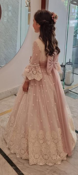 Vestido Comunión Rosa Clara + Complementos