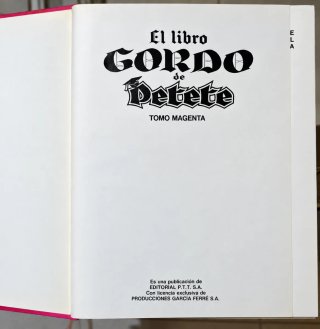 El Libro Gordo de Petete – 4 tomos de 6 – Vintage