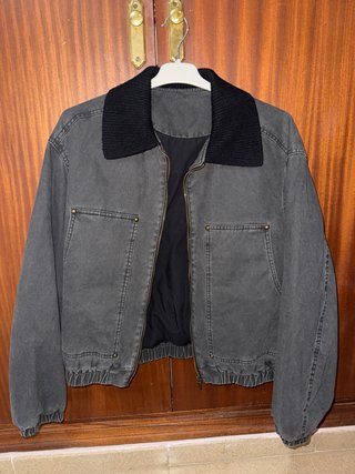 Chaqueta Zara Negra/Gris Talla M