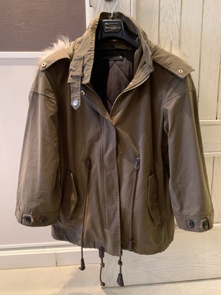 Parka Zara Verde Talla M Mujer
