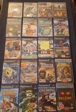 Lotto 20 Giochi PS2 e PS3