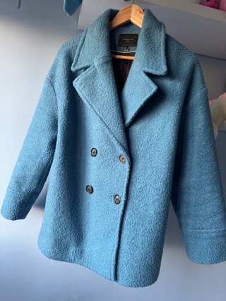 Abrigo Cortefiel Azul Oversize Talla M