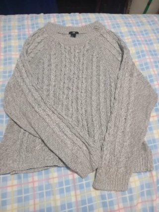 Jersey H&M Gris Trenzado