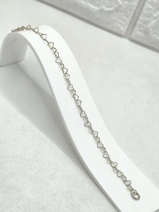 Pulsera Plata Ley Corazones Enlazados