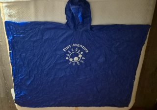 Poncho Port Aventura Azul Talla Única