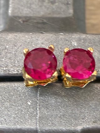 Pendientes Oro 18k Rubíes Mogok 3.00 Ct