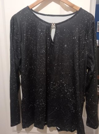 Camiseta Negra Estampada